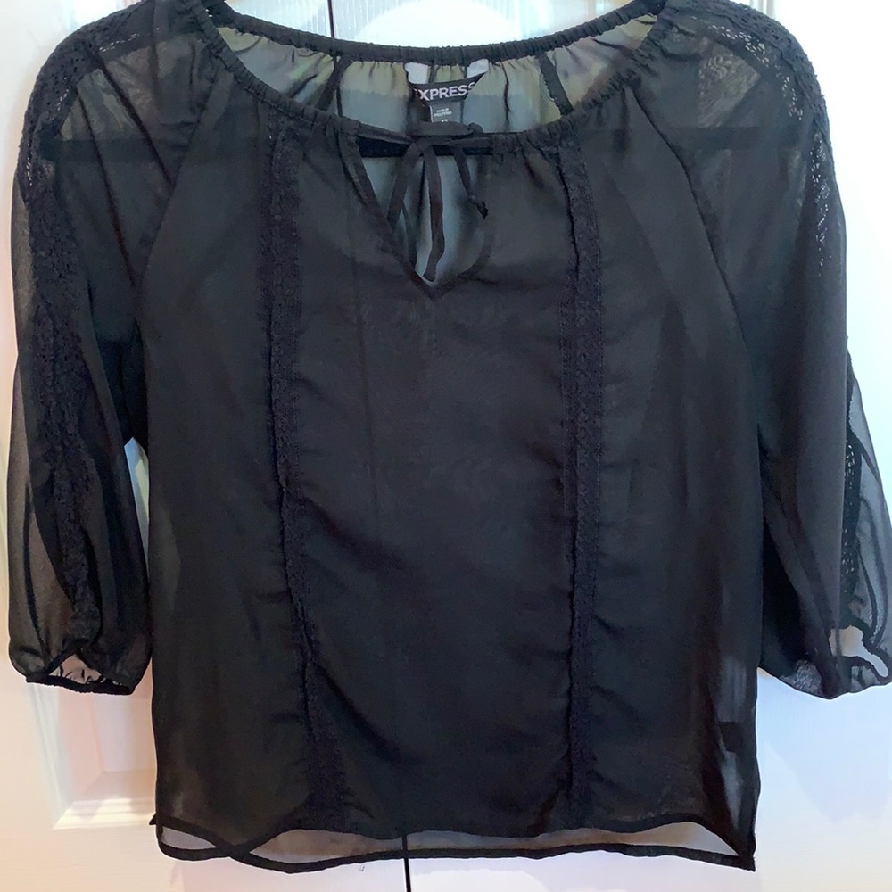 Express Black Stain Top